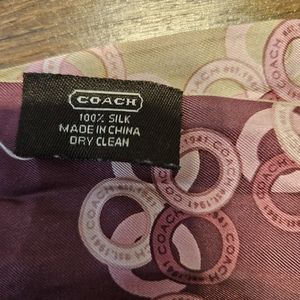 COACH Silk Scarf